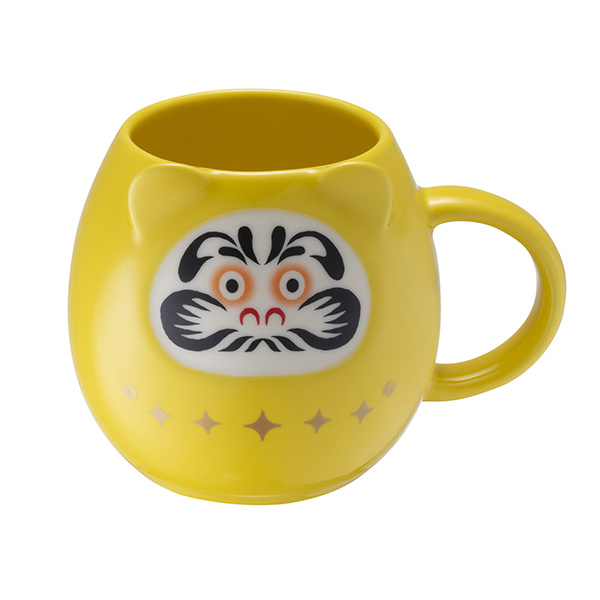 Yellow Daruma Mug 355ml