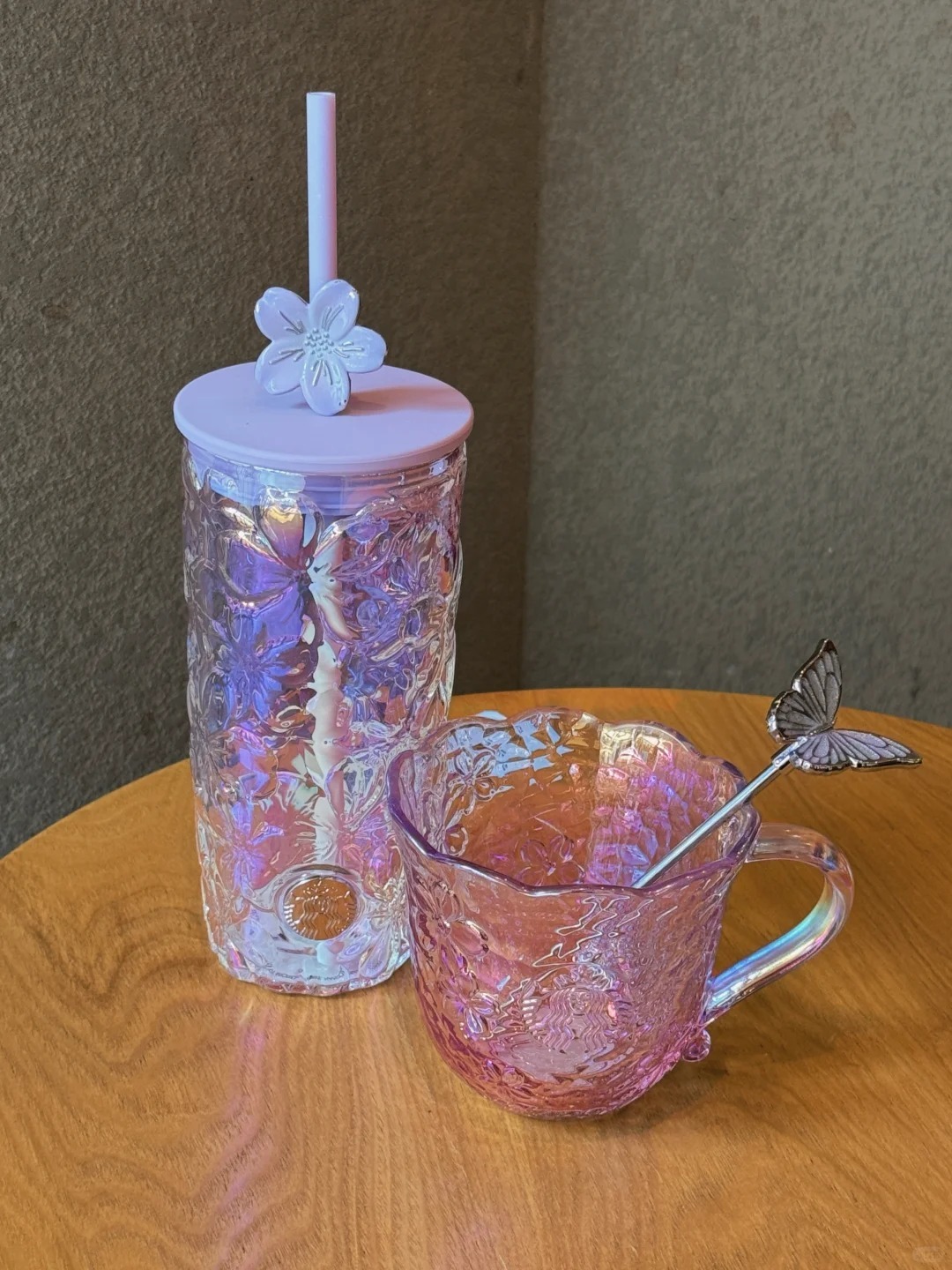 Glass Mug + Stirrer 360ml