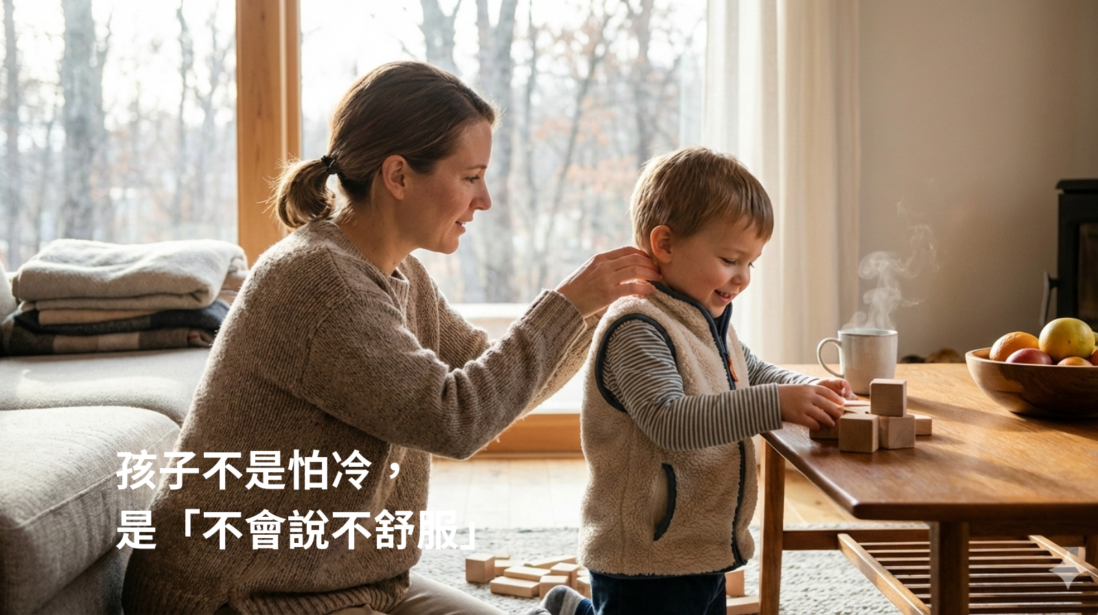 孩子不是怕冷，是「不會說不舒服」