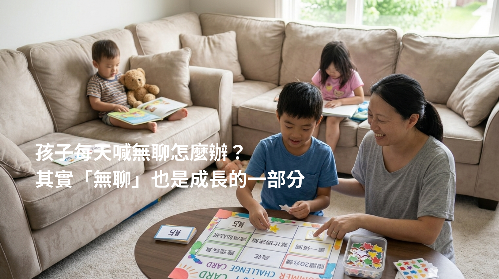 孩子每天喊無聊怎麼辦？ 其實「無聊」也是成長的一部分