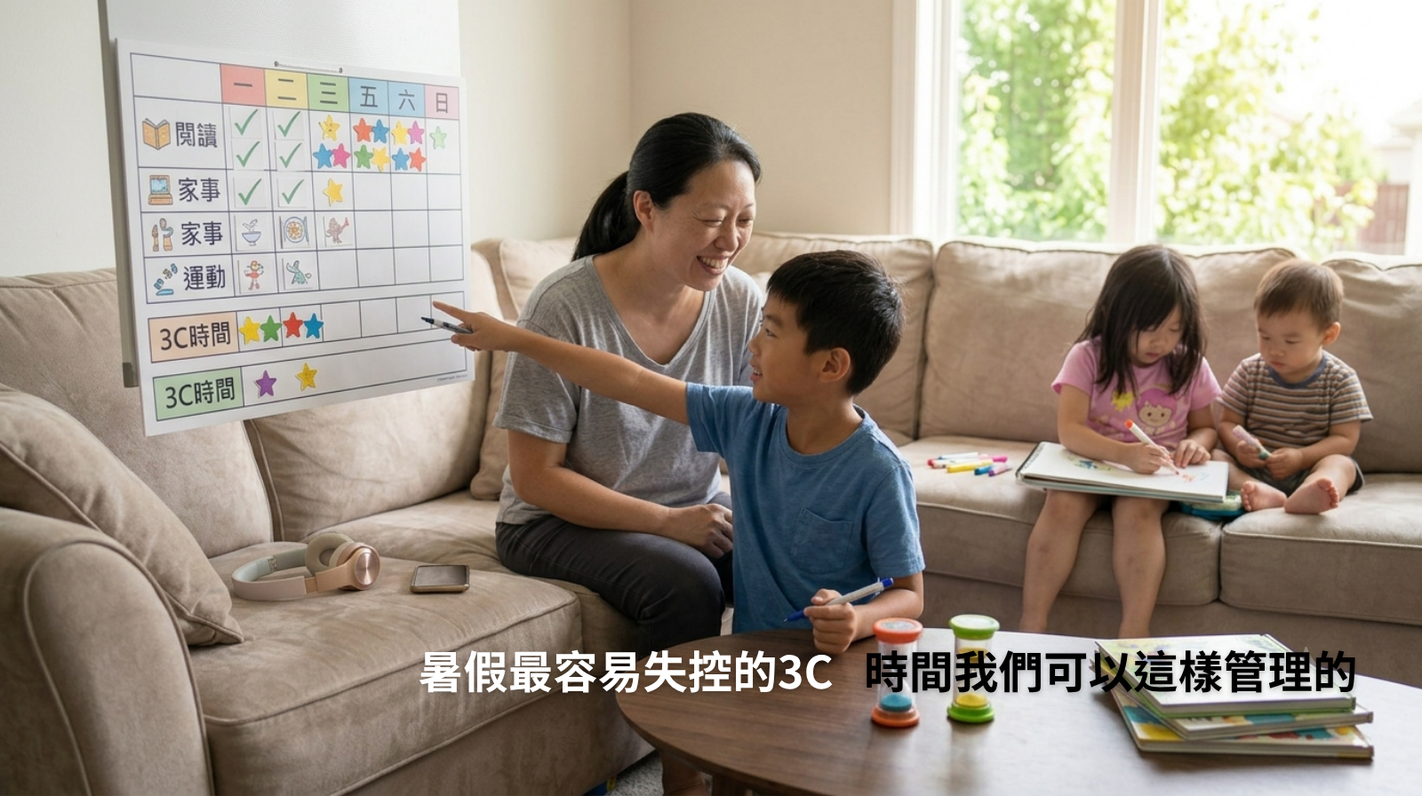 暑假最容易失控的3C時間  家長們可以這樣管理的