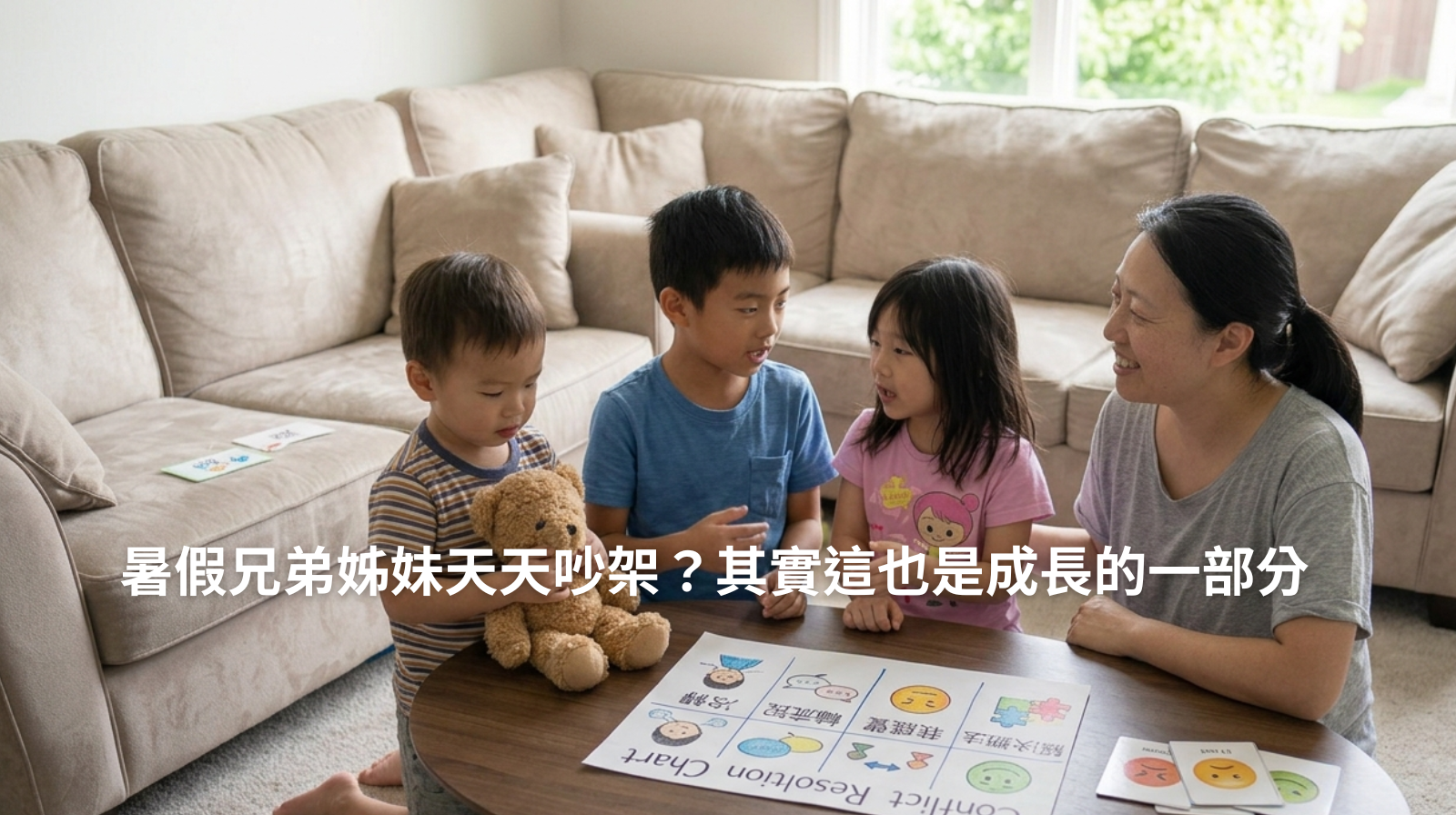 暑假兄弟姊妹天天吵架？其實這也是成長的一部分