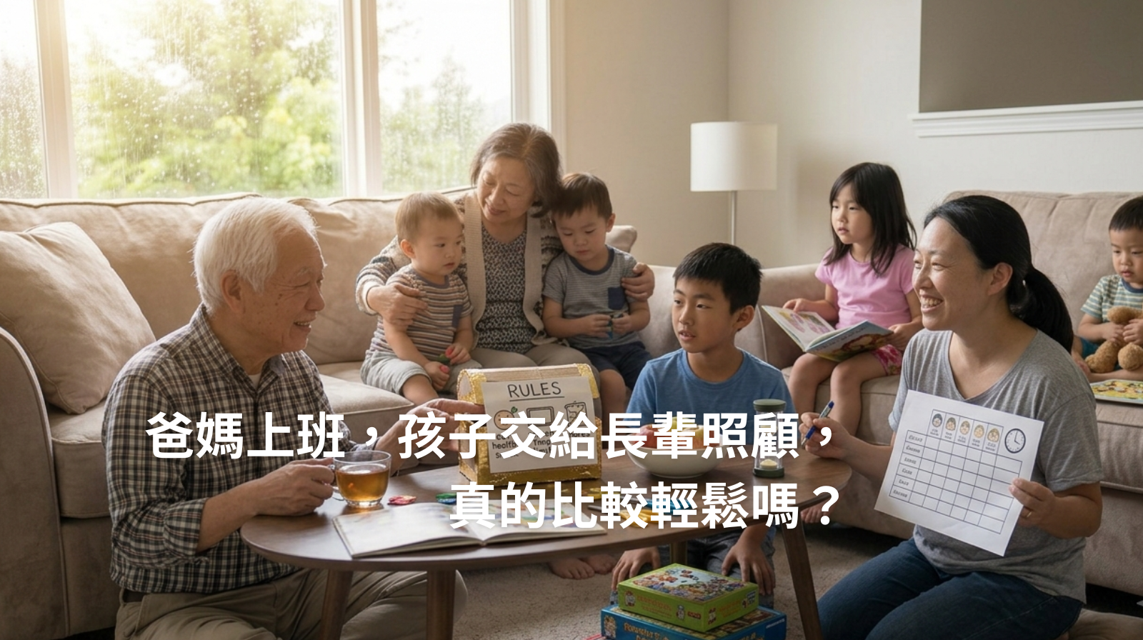 爸媽上班，孩子交給長輩照顧，真的比較輕鬆嗎？