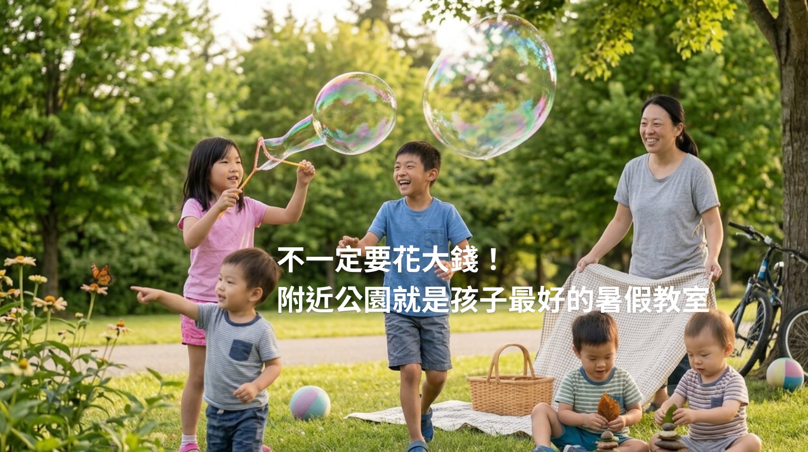 不一定要花大錢！附近公園就是孩子最好的暑假教室
