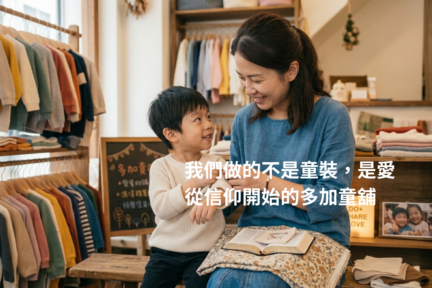 我們做的不是童裝，是愛：從信仰開始的多加童舖