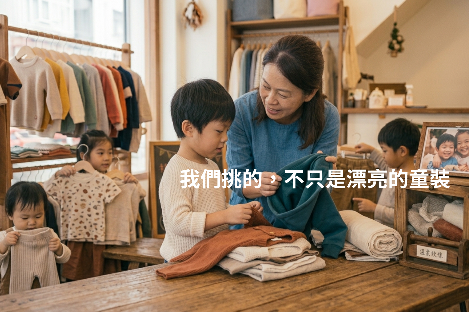 我們挑的，不只是漂亮的童裝