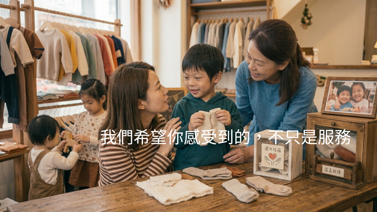 我們希望你感受到的，不只是服務