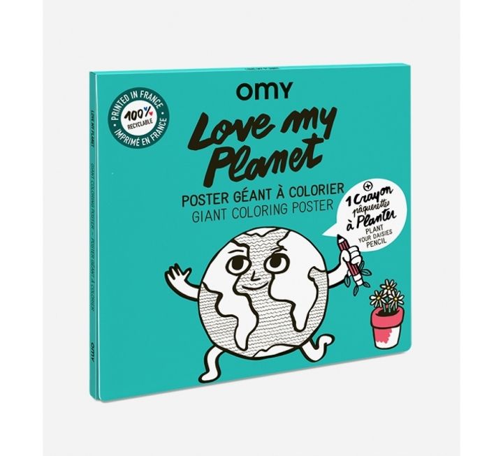 OMY著色海報 - LOVE MY PLANET