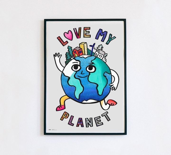 OMY著色海報 - LOVE MY PLANET