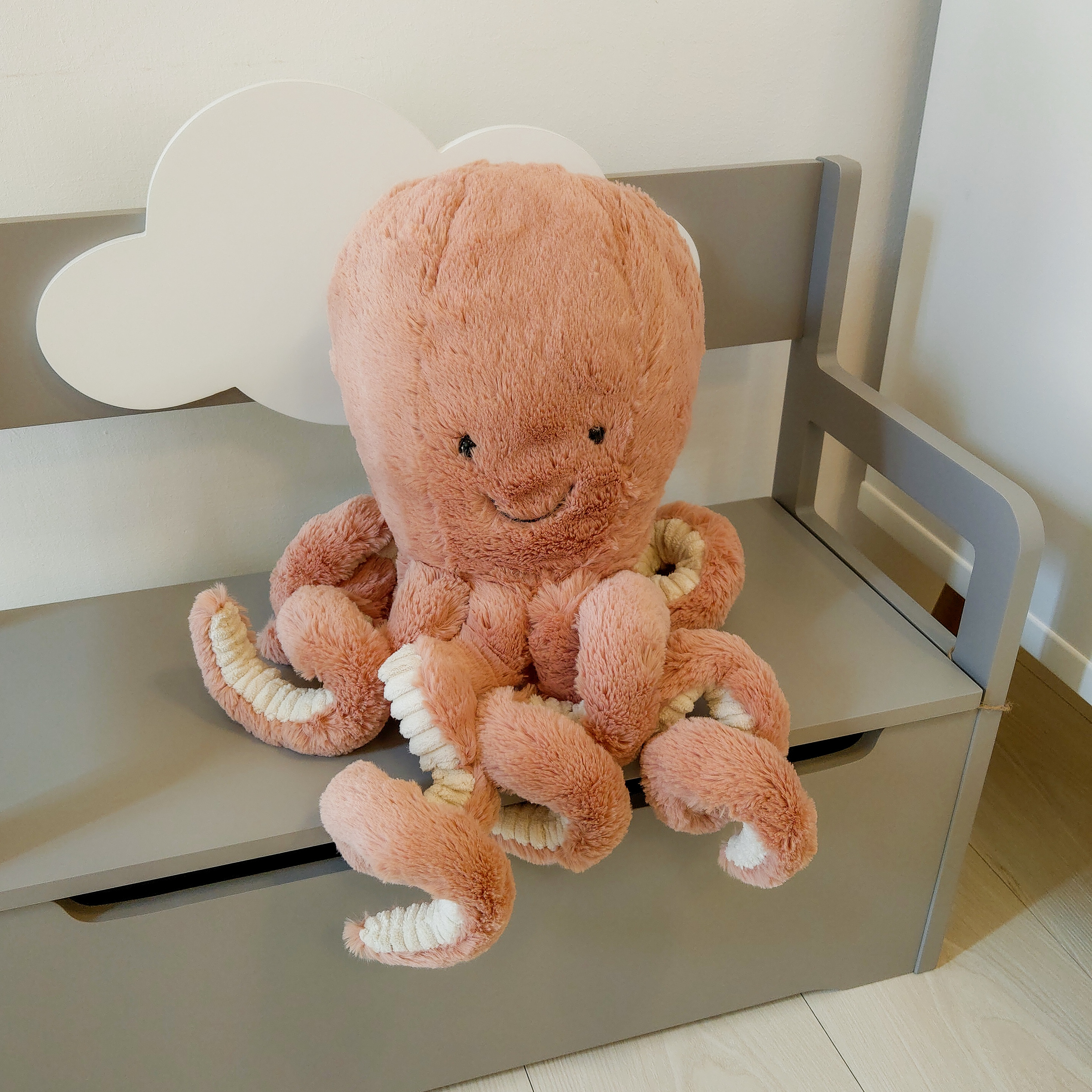 Jellycat Odell Octopus 粉紅章魚小妞(49cm) – 小部屋家居