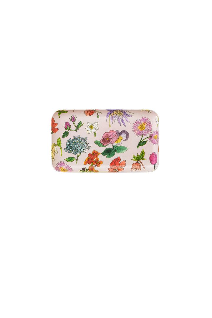 LINEN COATED TRAY (S) ISABELLE B. FLEUR