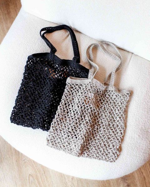 Fog Linen Work 亞麻手工鉤編手提包