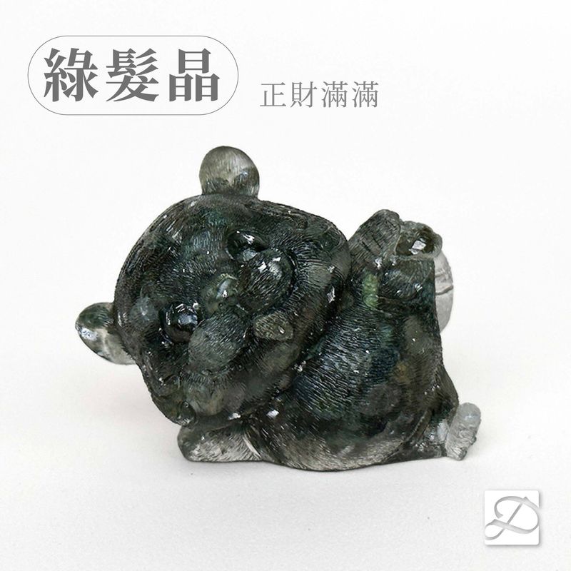 02彤恩時尚-M號五虎爺-綠髮晶