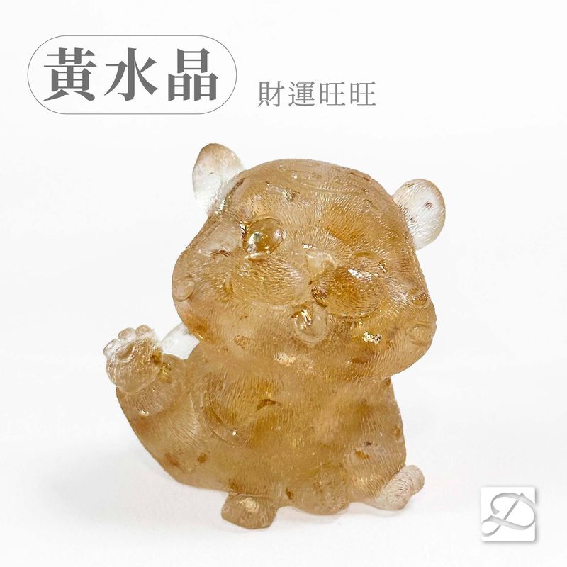 01彤恩時尚-M號五虎爺-黃水晶