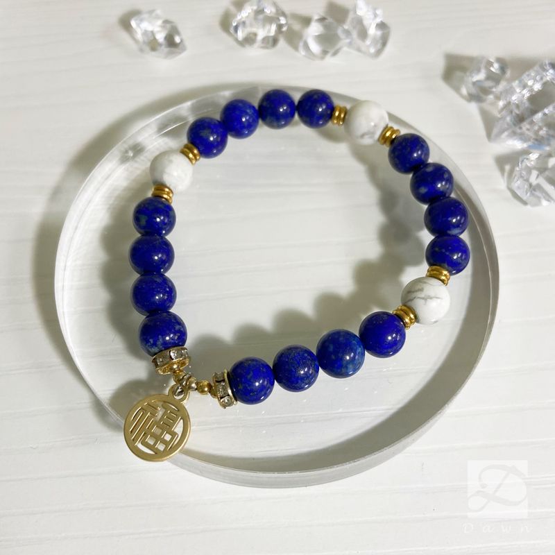B01000004-1-福慧吉祥-青金石  白松石（可做108顆念珠）訂製水晶手鍊 - Dawn Fashion 彤恩時尚-3.JPG