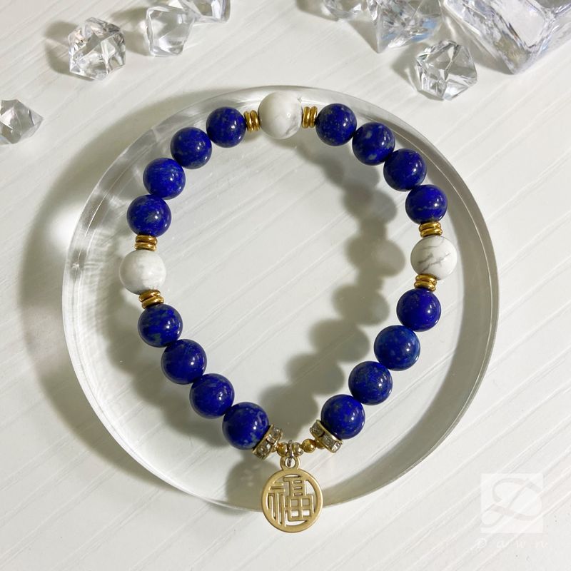 B01000004-1-福慧吉祥-青金石  白松石（可做108顆念珠）訂製水晶手鍊 - Dawn Fashion 彤恩時尚-4.JPG