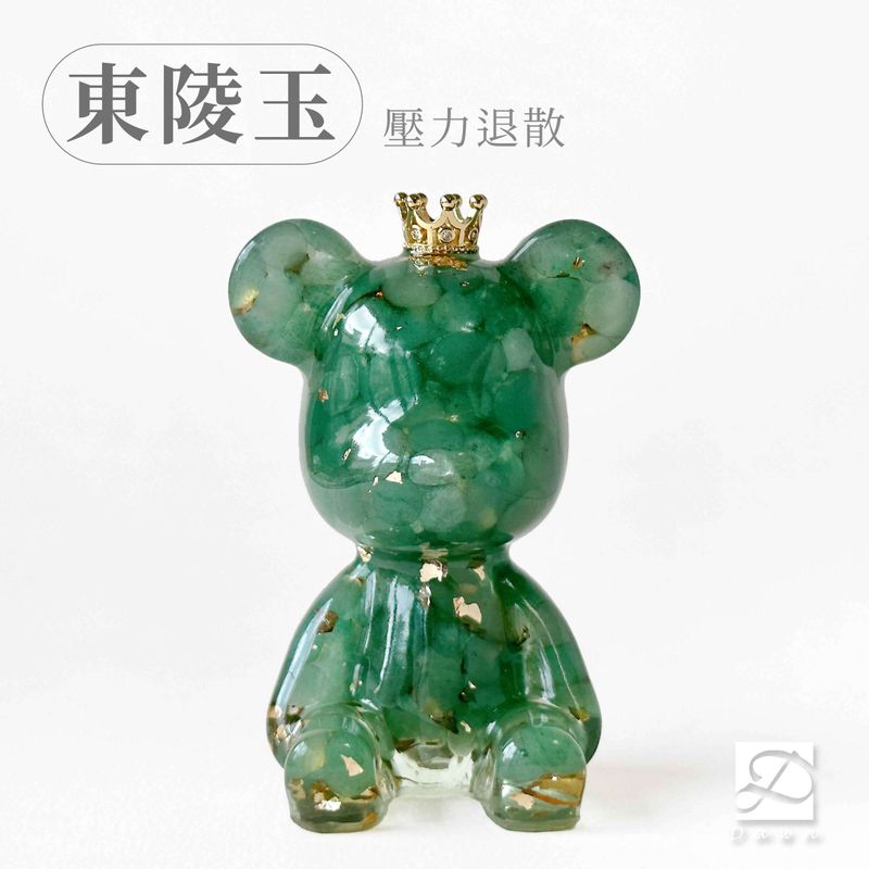 21彤恩時尚-M號水晶熊-東陵玉