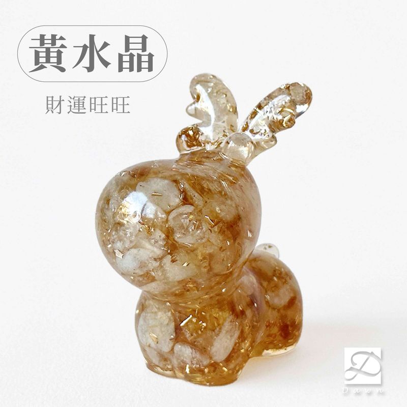 彤恩時尚-M號麋鹿-黃水晶