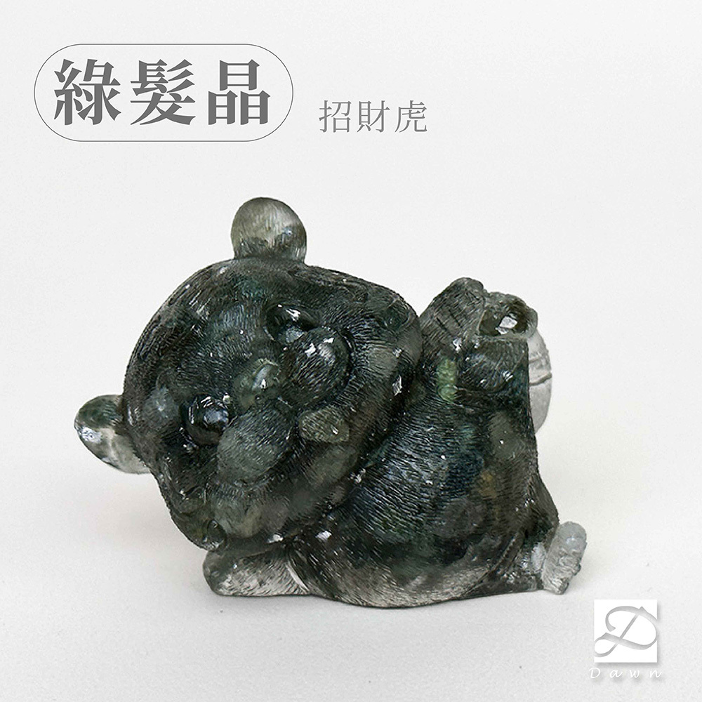 02彤恩時尚-M號五虎爺-綠髮晶