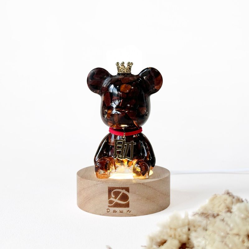 彤恩時尚_新年水晶熊禮盒_月光石 &紅虎眼石 (6)