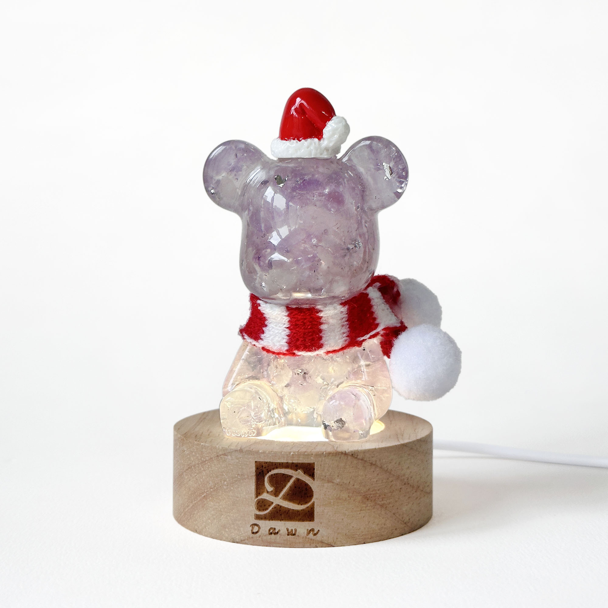 彤恩時尚_聖誕水晶熊禮盒_綠螢石&薰衣草紫水晶 (8)