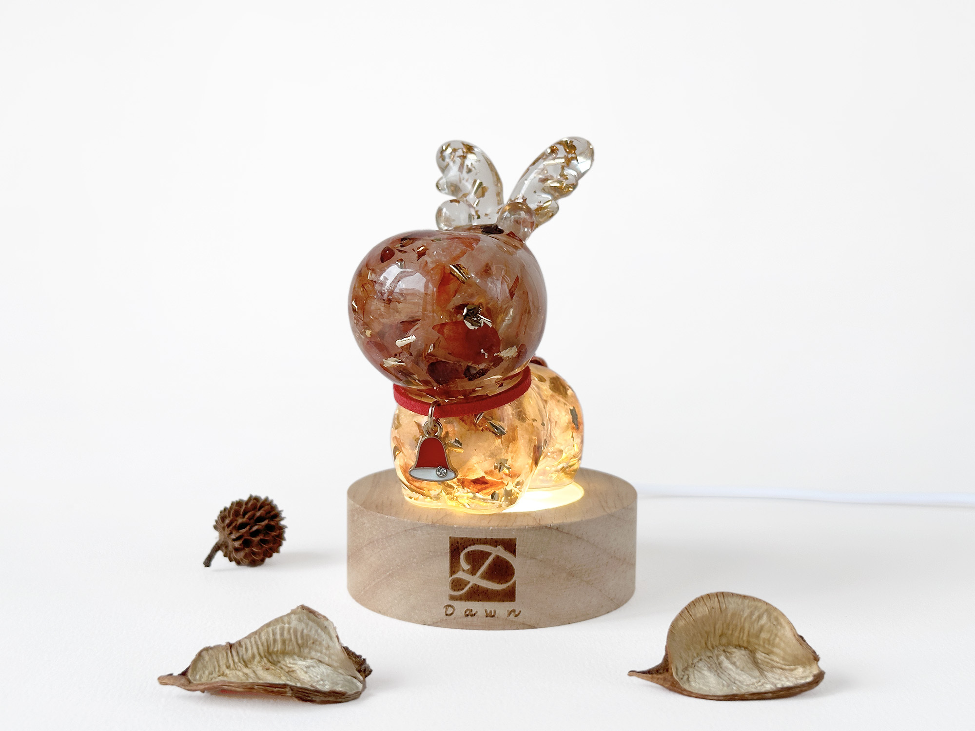 彤恩時尚_聖誕麋鹿禮盒_紅膠花 & 月光石 (8)