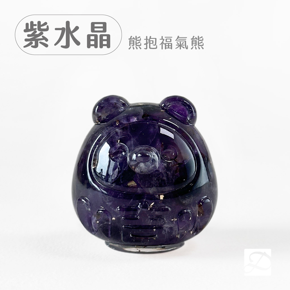 彤恩時尚_水晶達摩公仔_紫水晶-熊-100