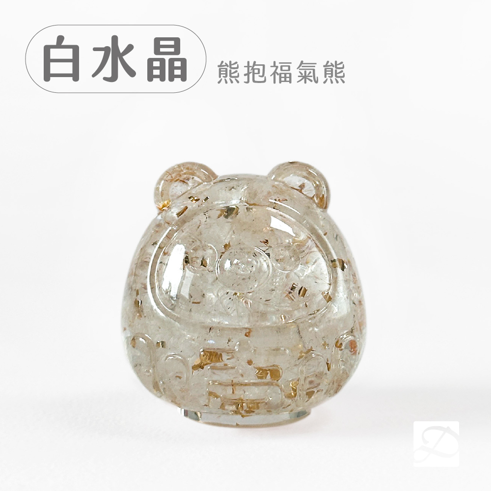 彤恩時尚_水晶達摩公仔_白水晶-熊-100