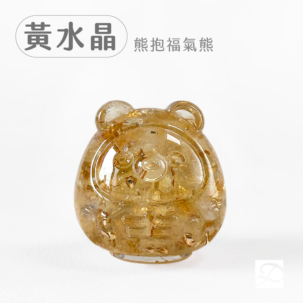 彤恩時尚_水晶達摩公仔_黃水晶-熊-100
