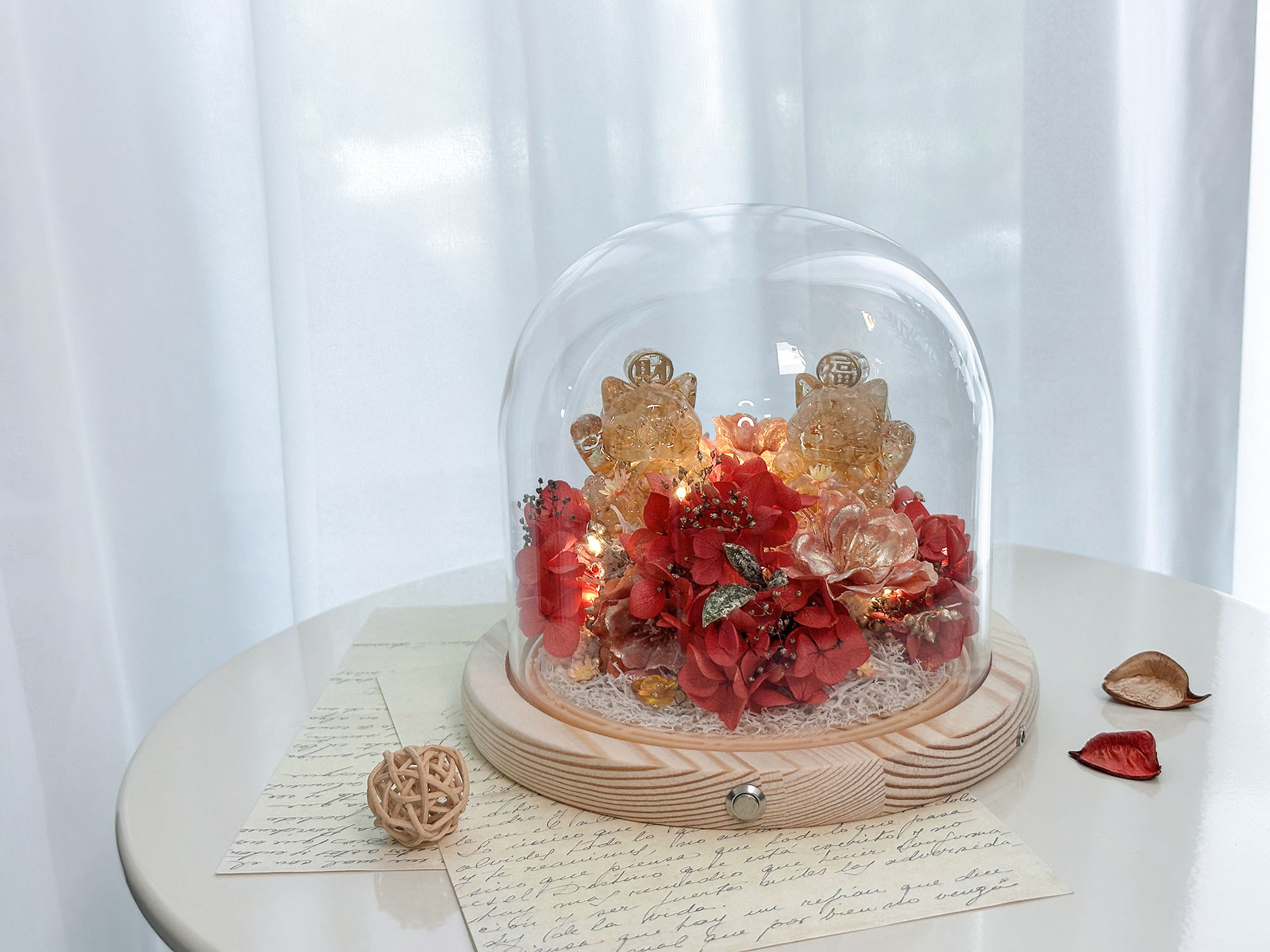 彤恩時尚_旺財旺福永生花玻璃罩 (5)