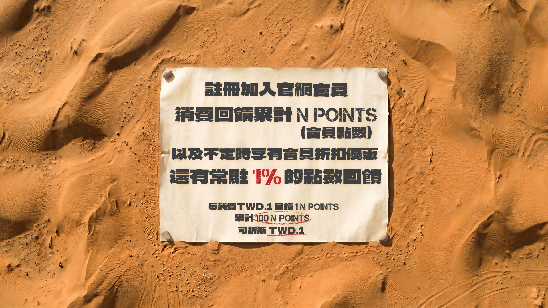 會員新制 N POINTS 點數回饋