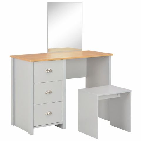 vidaxl-dressing-table-with-mirror-and-stool-grey-3-drawers-makeup-vanity-set-1146687_00