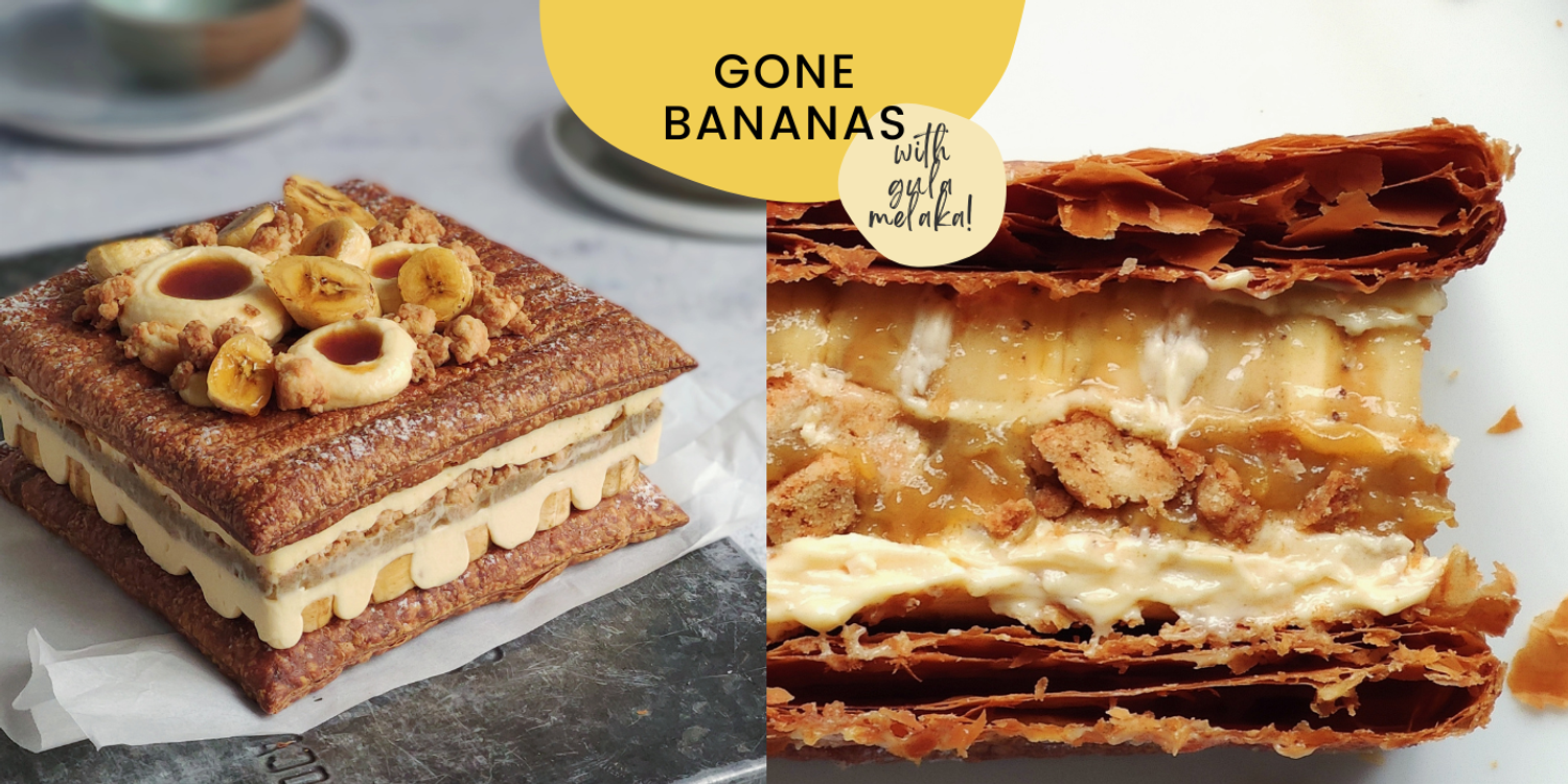Feast by Justina Yong | BANANA CRUMBLE MILLE FEUILLE