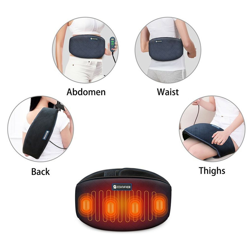 Comfier Heating Pad for Back Pain Relief, Heating Waist Belt with Adjustable Heat - 6006NB