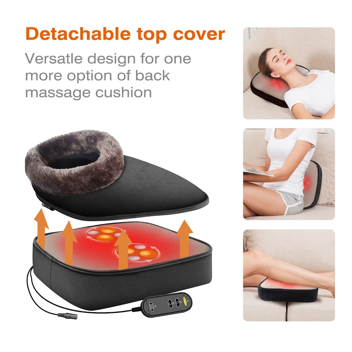 sagina cleaning & massage ✖︎2本 Snailax SL-522S Shiatsu 2-in-1 Kneading Feet & Back Massager