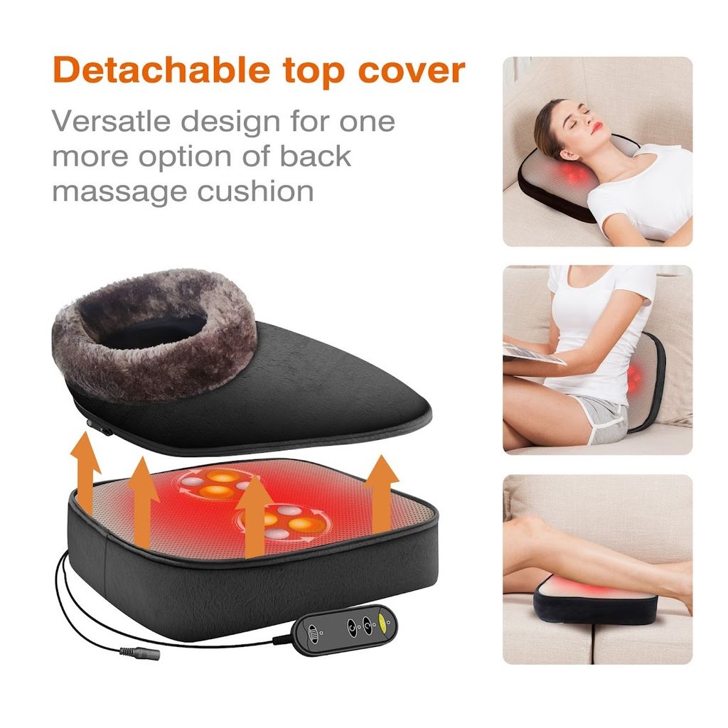 Aront Shiatsu Back Massage Cushion with Heat -Electric Back