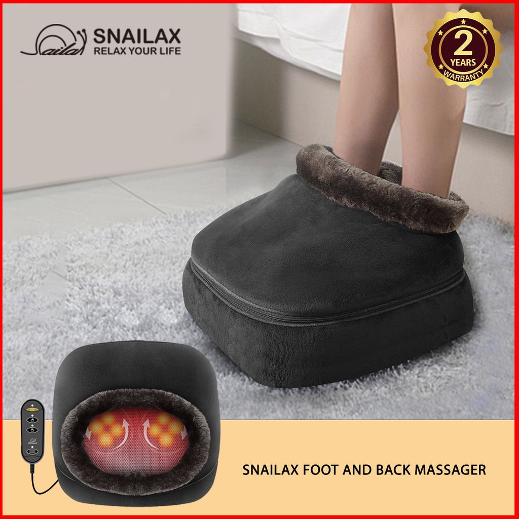Foot Warmer Massager  Purchase our Kneading Shiatsu Full Foot & Back  Massager at Snailax