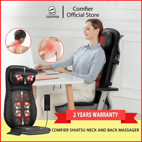 Snailax SL-632NC Shiatsu Neck, Shoulder & Back Massager with Heat, Deep  Kneading Electric Massager 2 yrs local Warranty – Comfier Pte. Ltd.