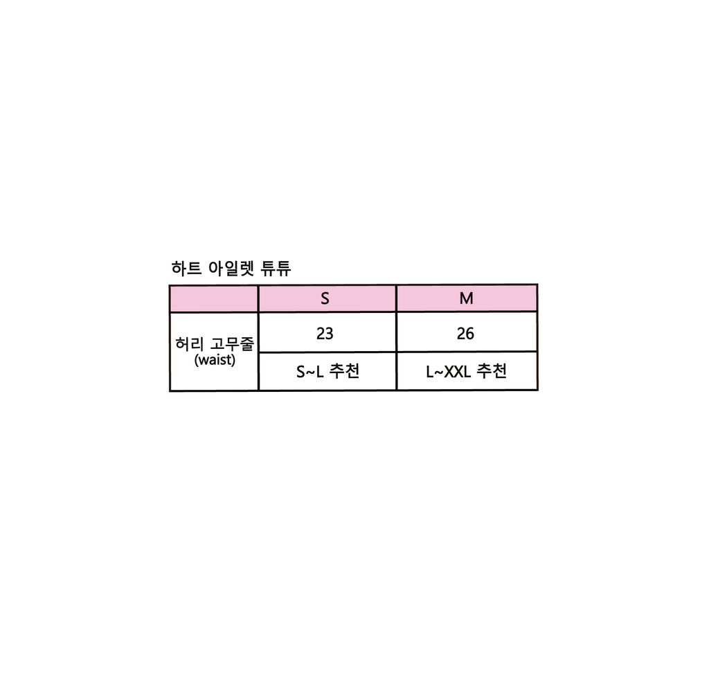 하트아일렛튜튜_사이즈스펙