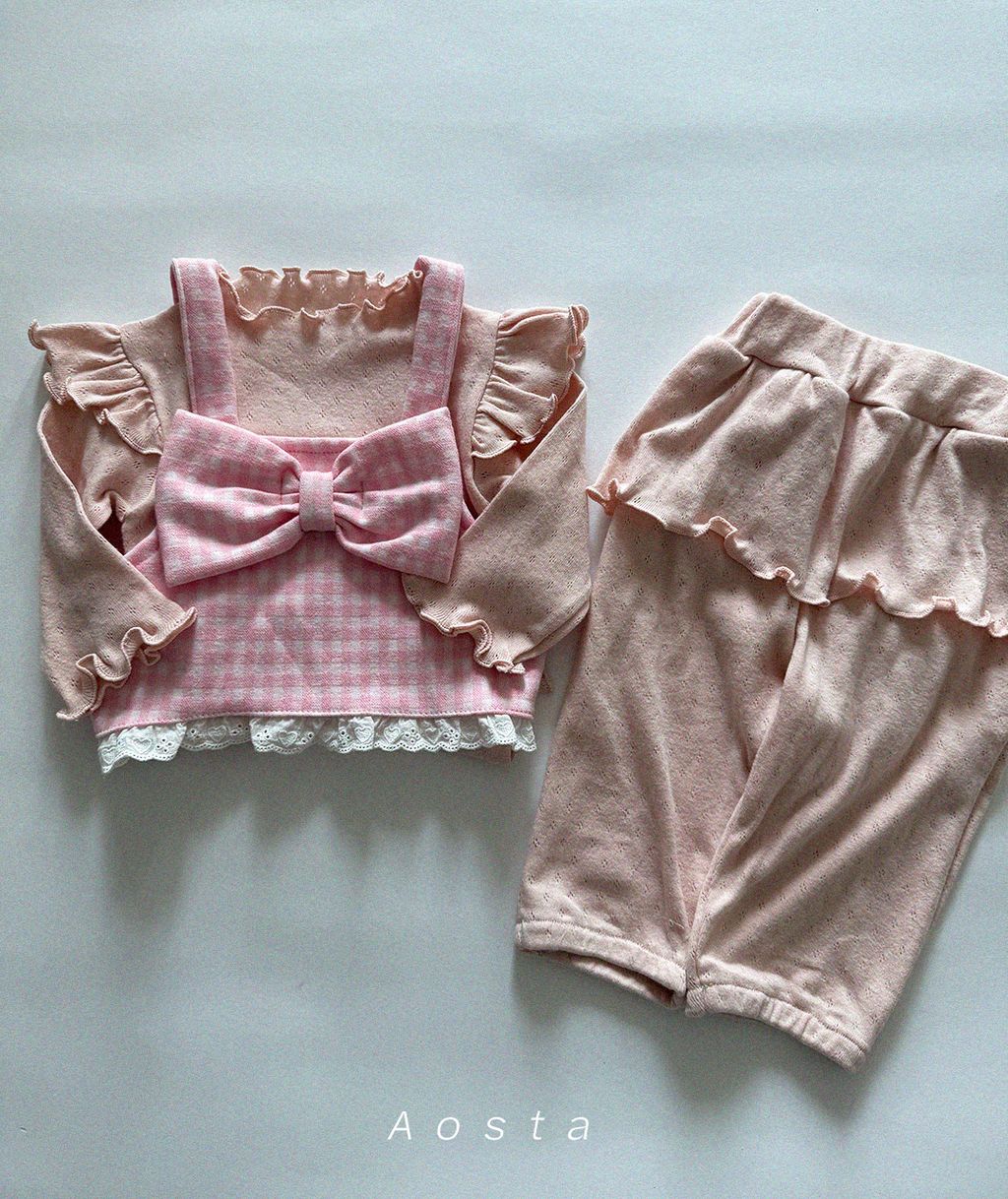 엔젤 프릴바지 핑크10