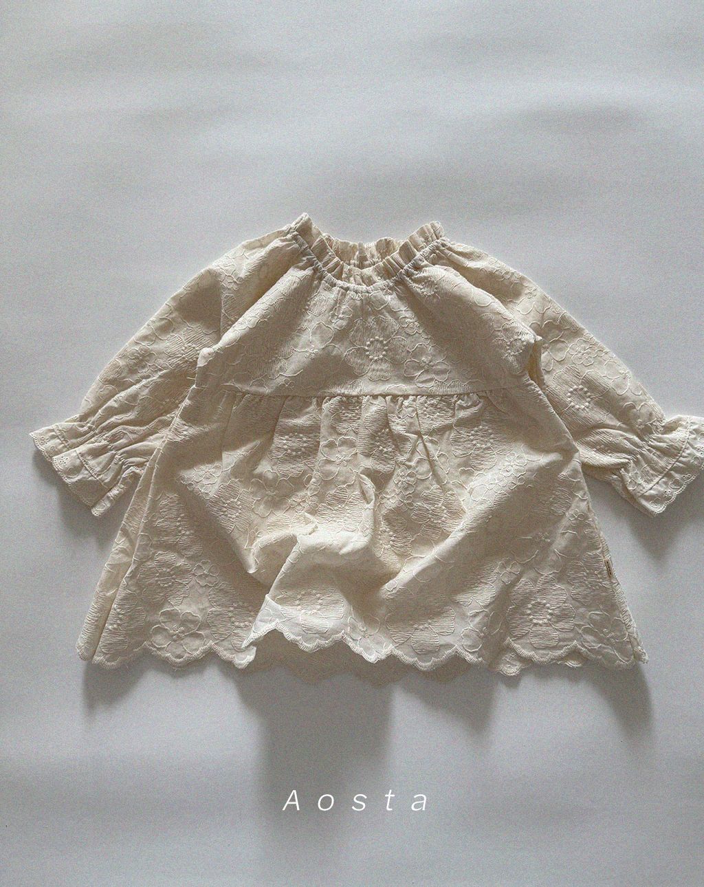 엘린 원피스 아이보리 꽃 자수3