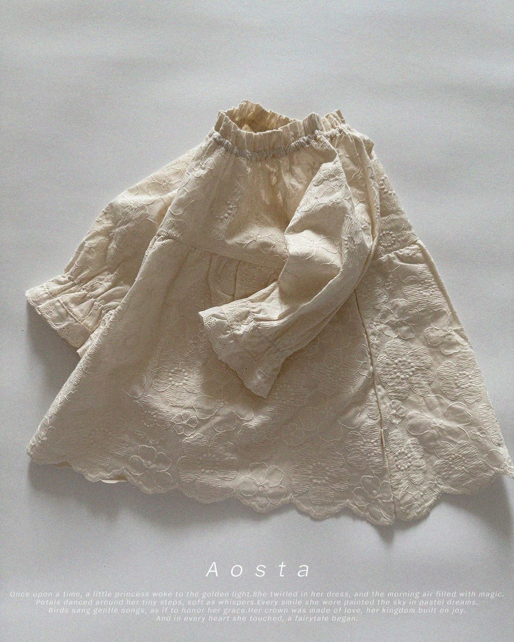 엘린 원피스 아이보리 꽃 자수2