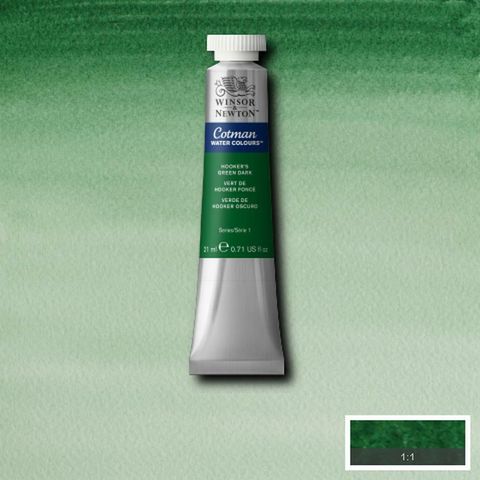 英國溫莎牛頓水彩顏料Hooker's Green Dark-312.jpg