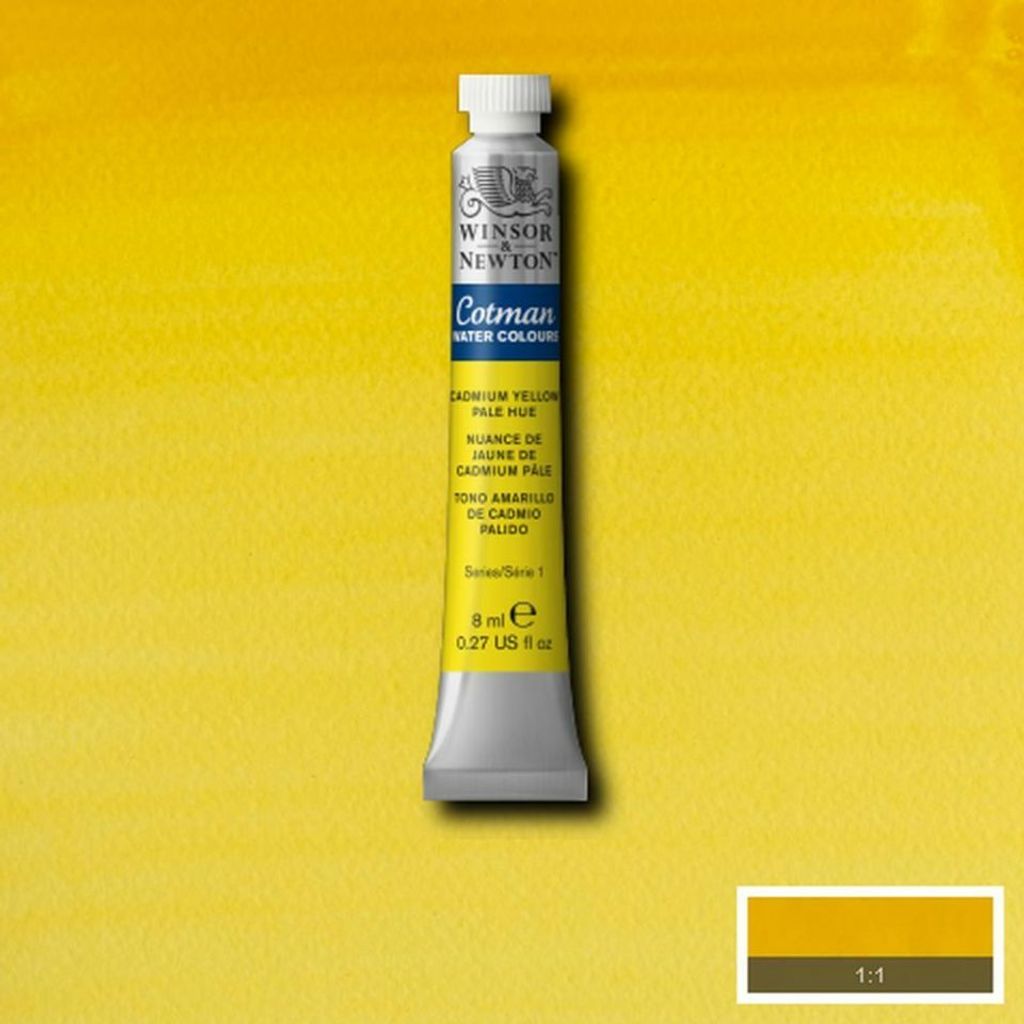 英國溫莎牛頓水彩顏料Cadmium Yellow Pale Hue-119.jpg