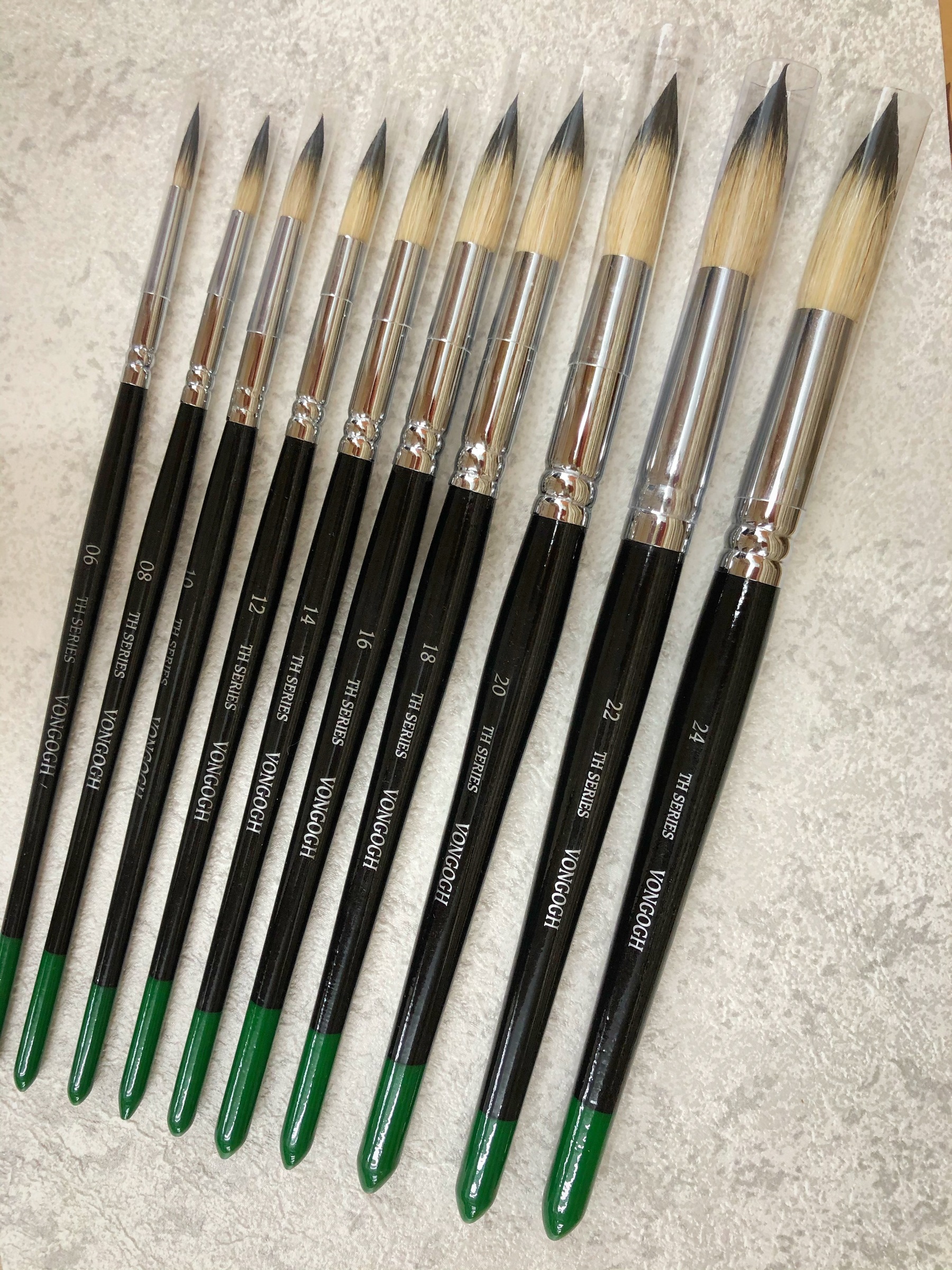 natural hairs combined brushes-Round梵谷水彩筆– 台北得暉美術