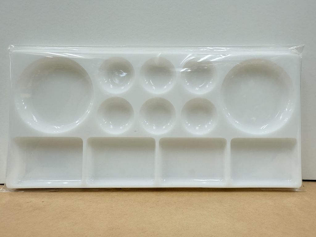 長型塑膠調色盤