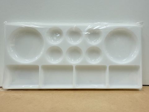 長型塑膠調色盤