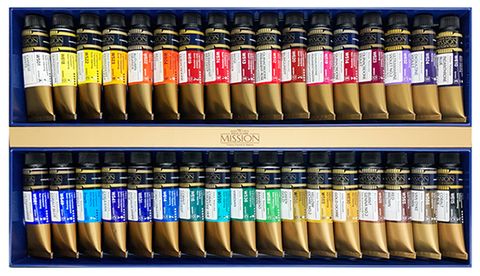 Mission金級純色水彩 15ml : 34色1