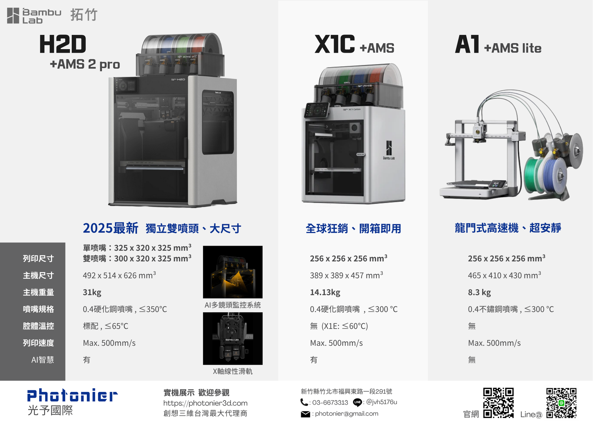 拓竹系列H2DX1C-A1