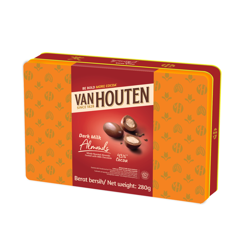 Van Houten Dragees 280g - Dark Milk Almond